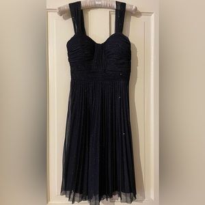 NWT Cache Black/Gold Flecked Metallic Knit Dress Size 2